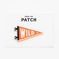 wild flag embroidered iron on patch
