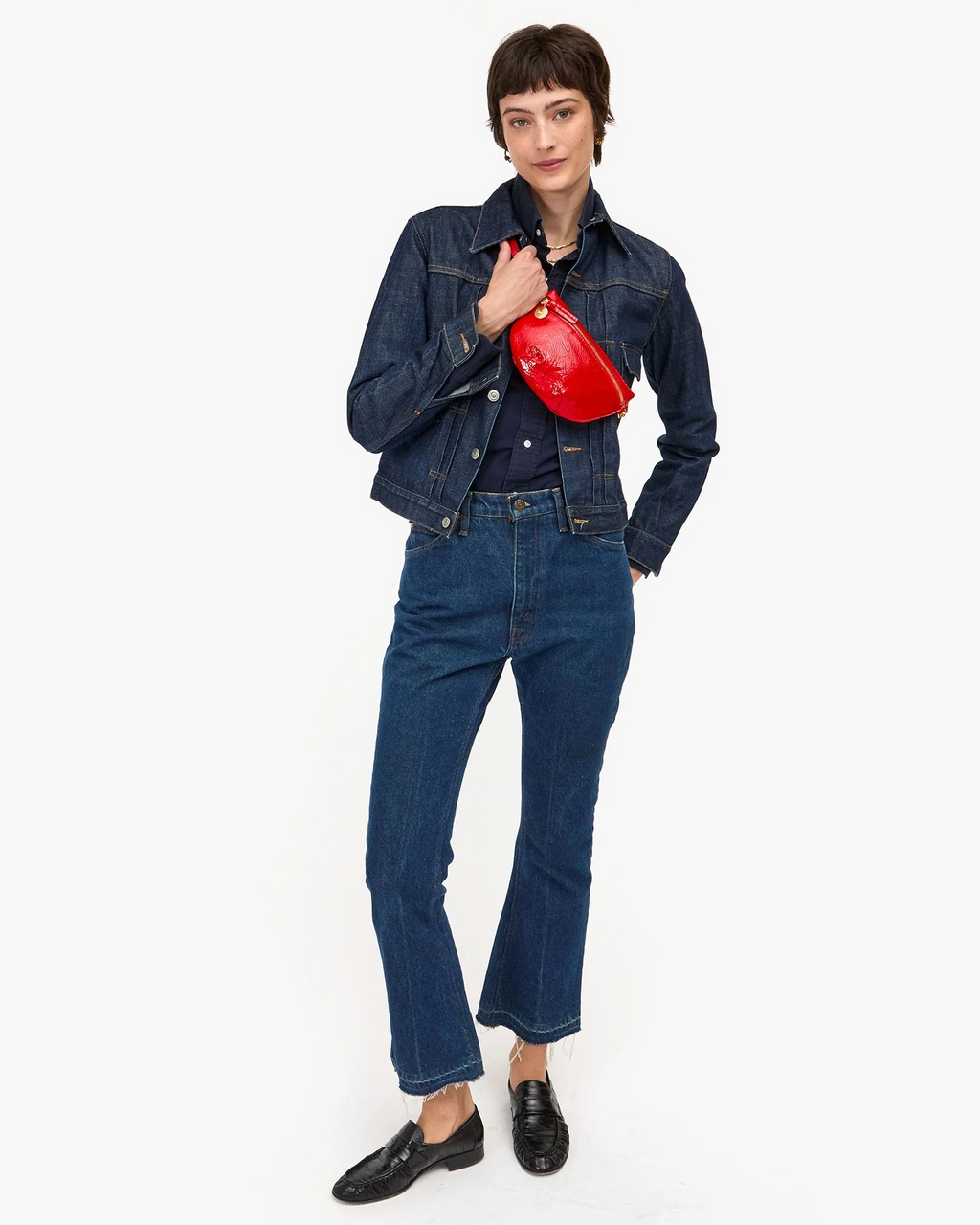 petite fanny in pucker patent in super red