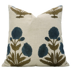 bohemian block print 20 x 20 pillow - dahlia