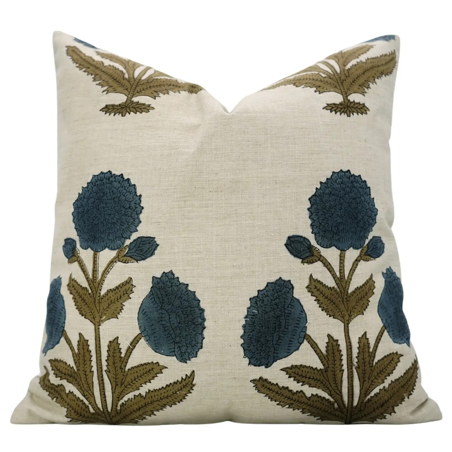 bohemian block print 20 x 20 pillow - dahlia