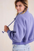 alpine sherpa jacket in peri