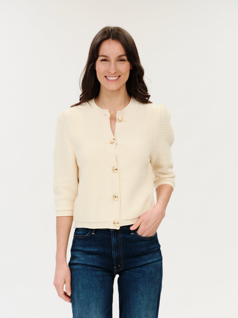 lou cardigan in cream