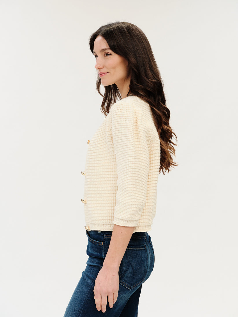lou cardigan in cream