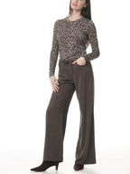 lounge denim pant in chocolate
