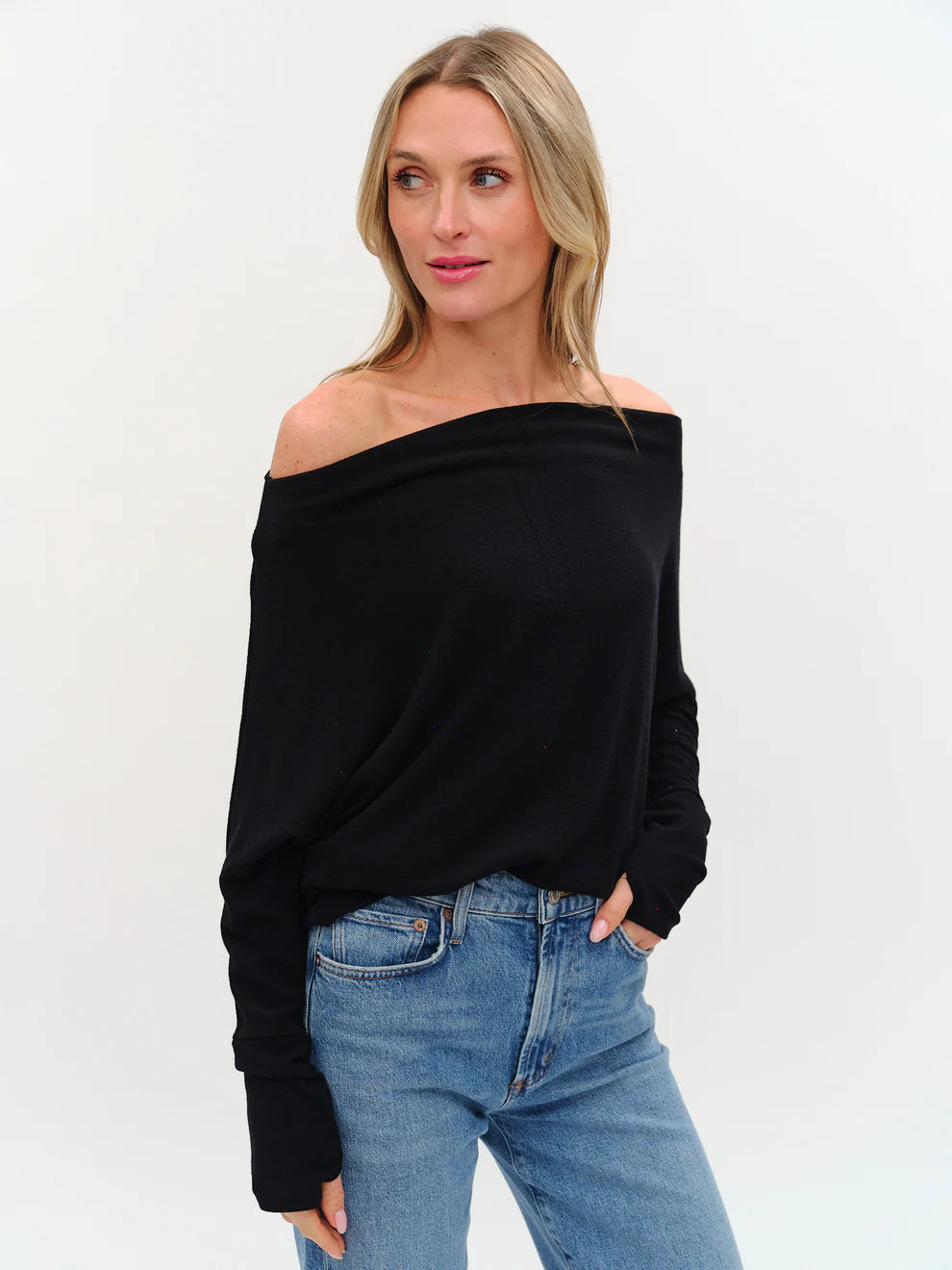 the anywhere top in black