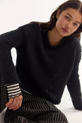 opal sweater in black