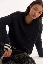 opal sweater in black