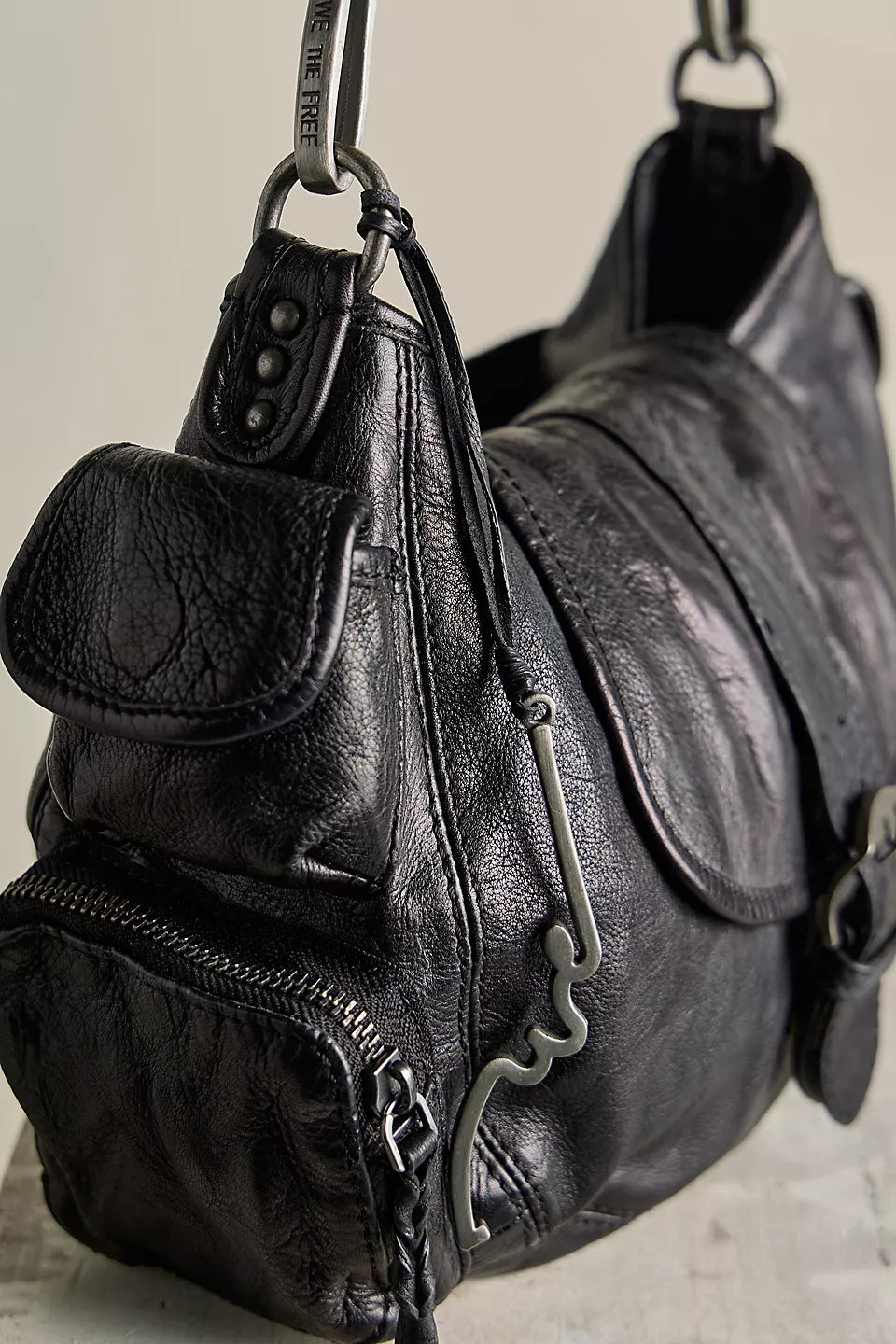 wtf baby asher tote in black