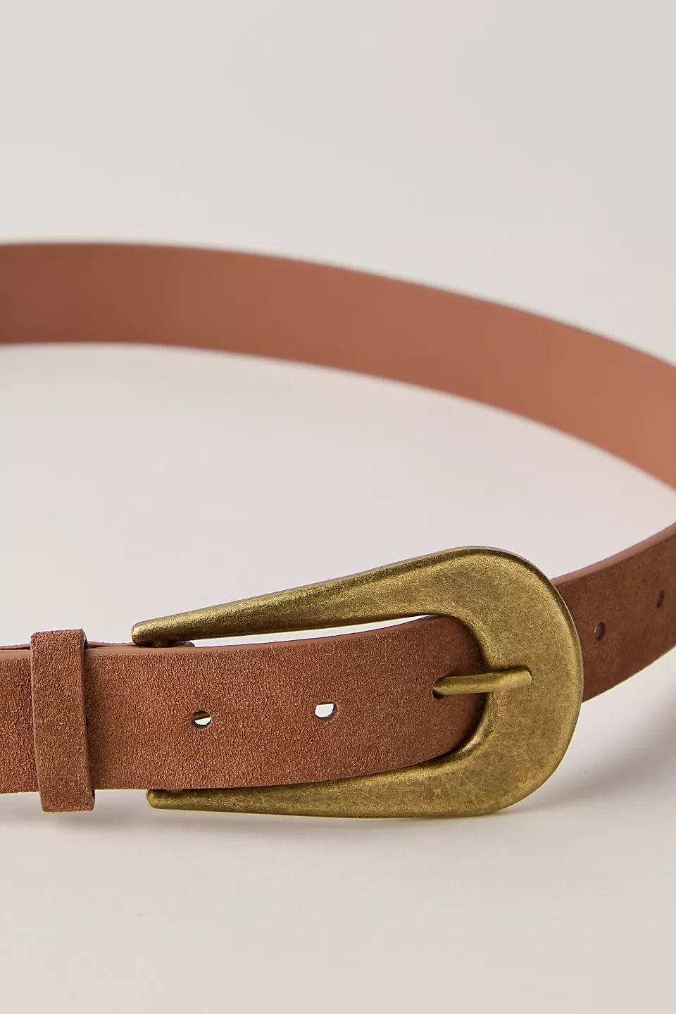cannon suede belt in cognac