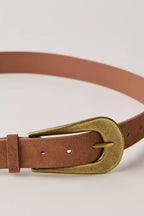 cannon suede belt in cognac