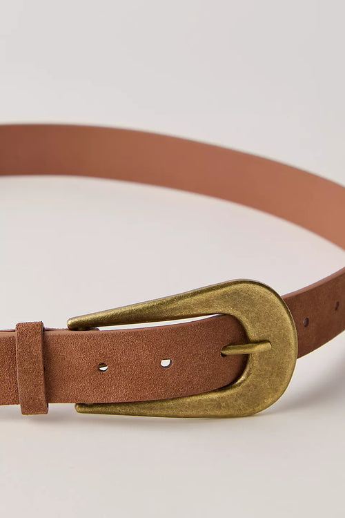 cannon suede belt in cognac