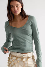 siren long sleeve in olive