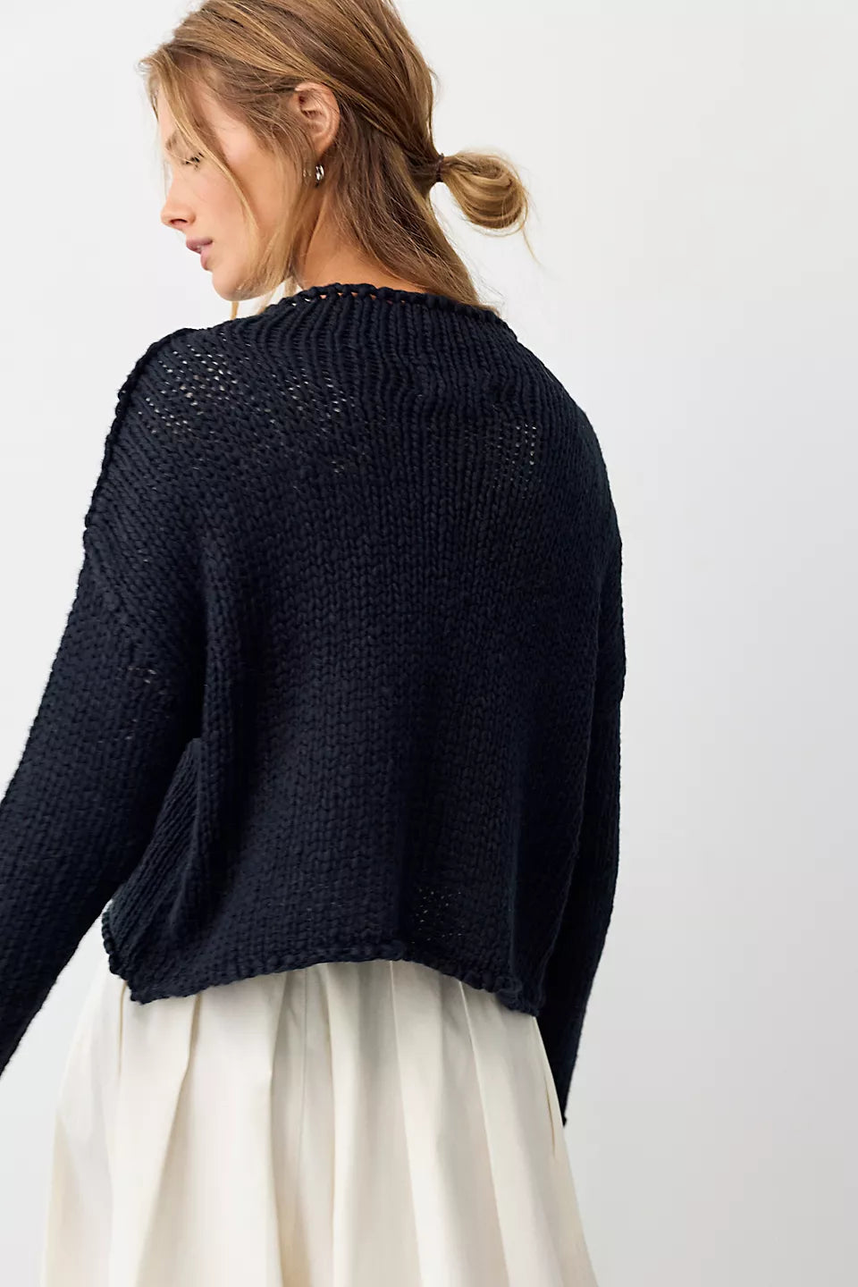 opal sweater in black
