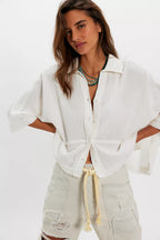 happy days top in clean ivory
