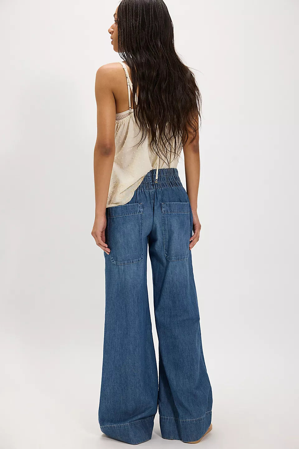 breezy denim pull on in cobalt