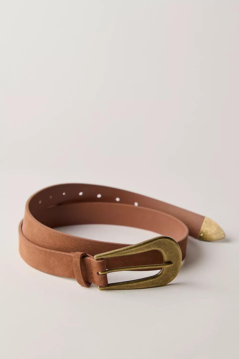 cannon suede belt in cognac