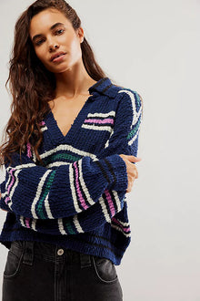  Kennedy Pullover in Midnight Sail