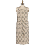 salvia block print apron