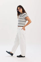 villa drawstring pant in lamb