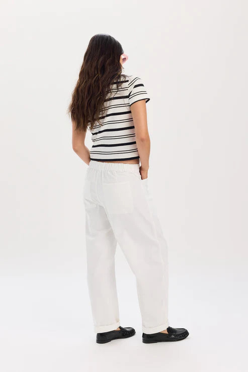 villa drawstring pant in lamb