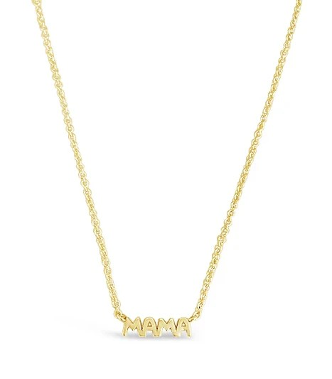 mama necklace in gold vermeil