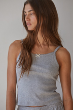 knit pointelle sleep set