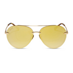 lenox aviators in gold brilliant gold mirror polarized