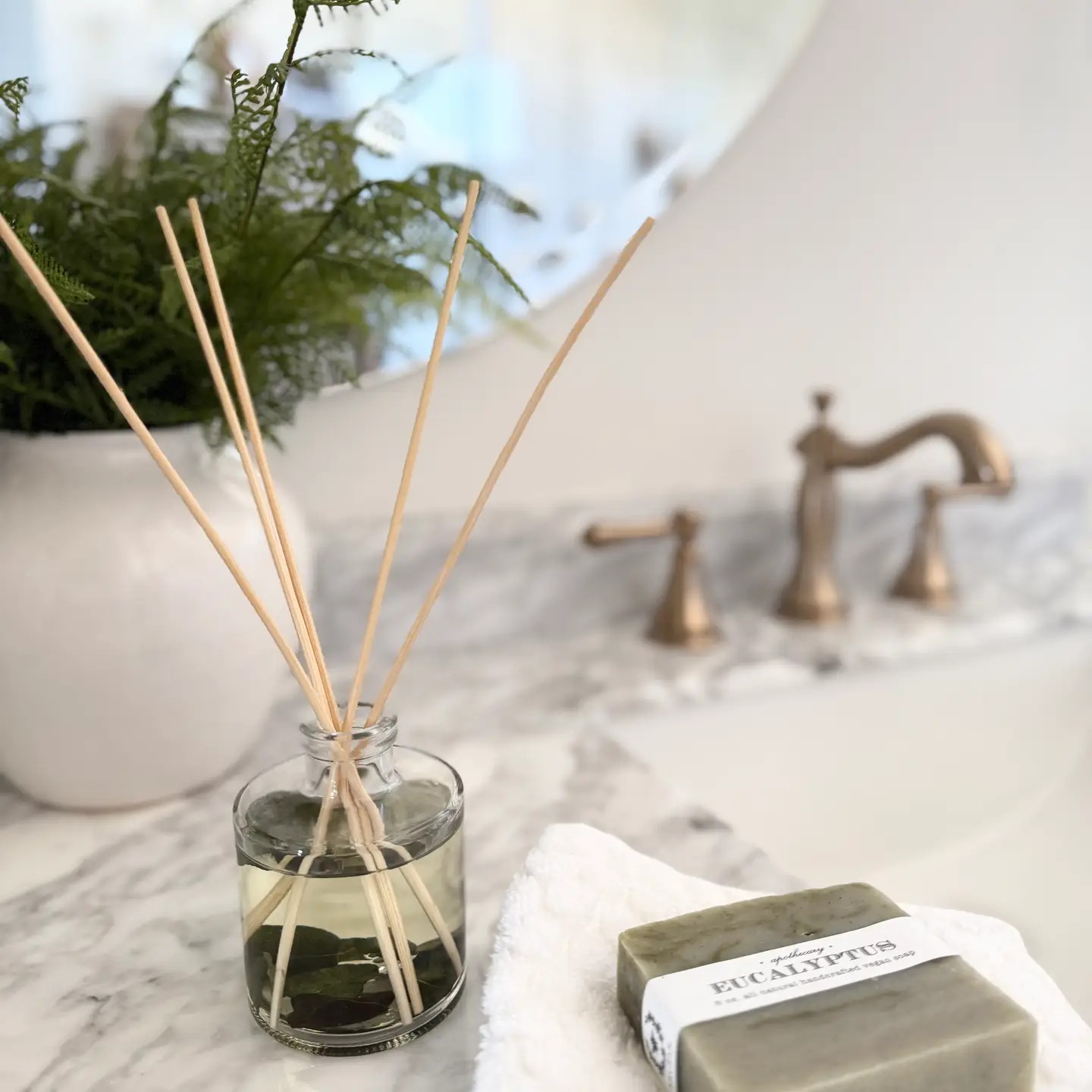 reed diffuser - sea salt + eucalyptus