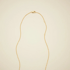 gold filled disc pendant - nana