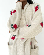 pomona fuzzy cherry robe