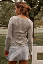 big love cardi in heather grey