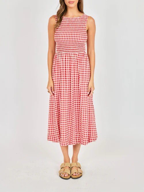 apple butter midi dress
