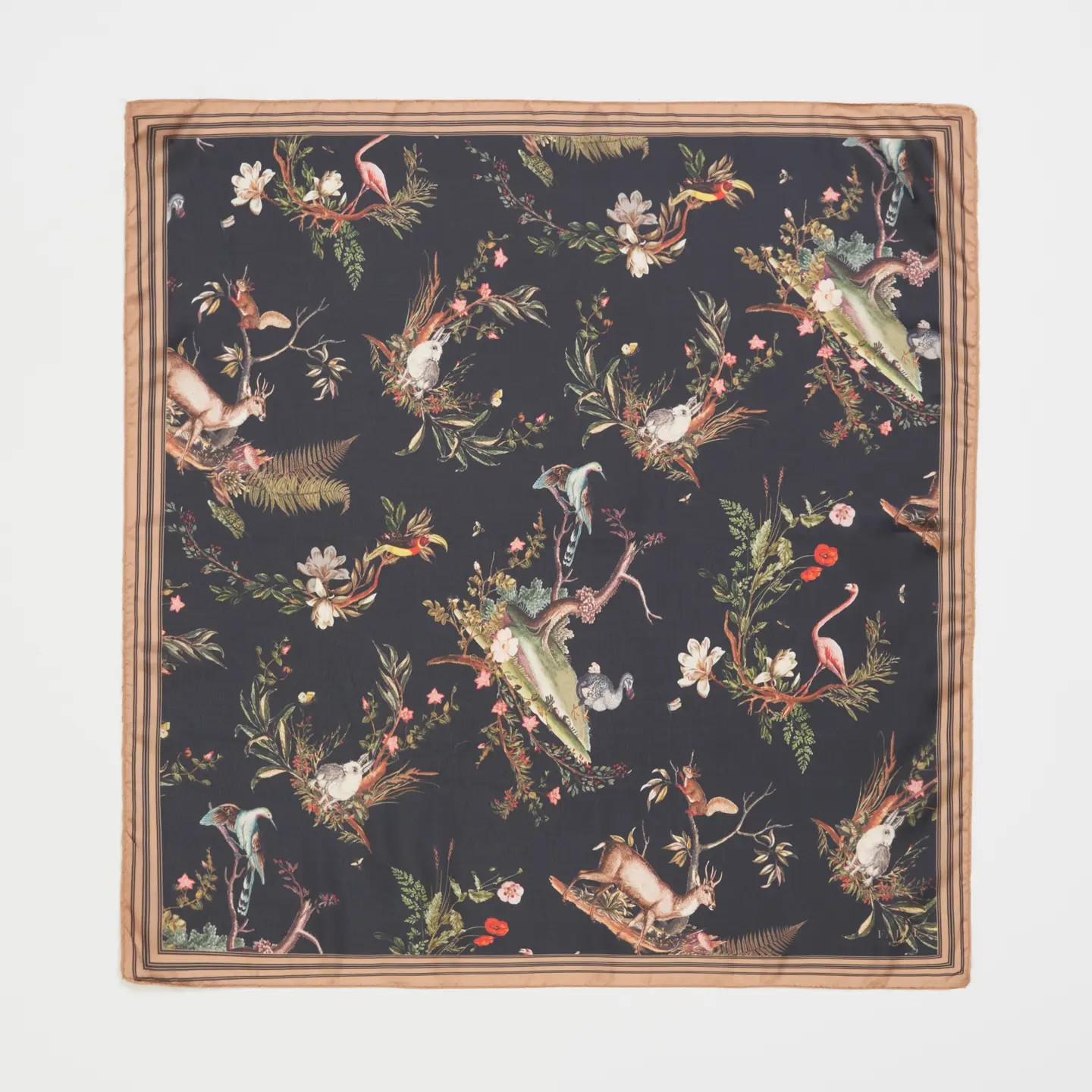 wonderland toile square scarf