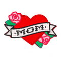 mom tattoo embroidered iron on patch