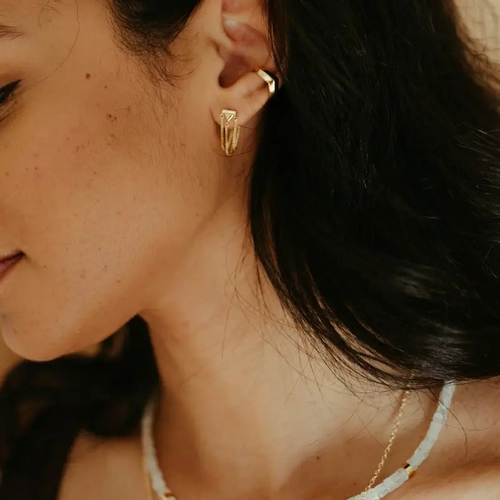 bowie hoop earrings