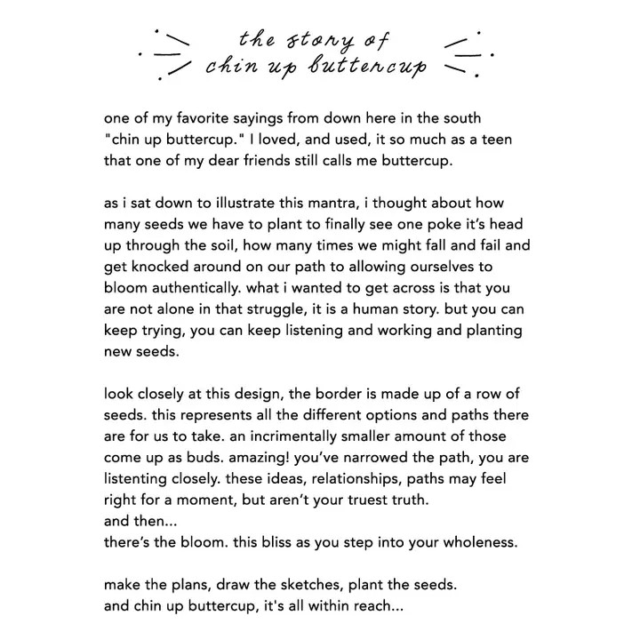 "chin up buttercup" bandana