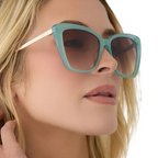 becky ii in aquatic awe + brown gradient