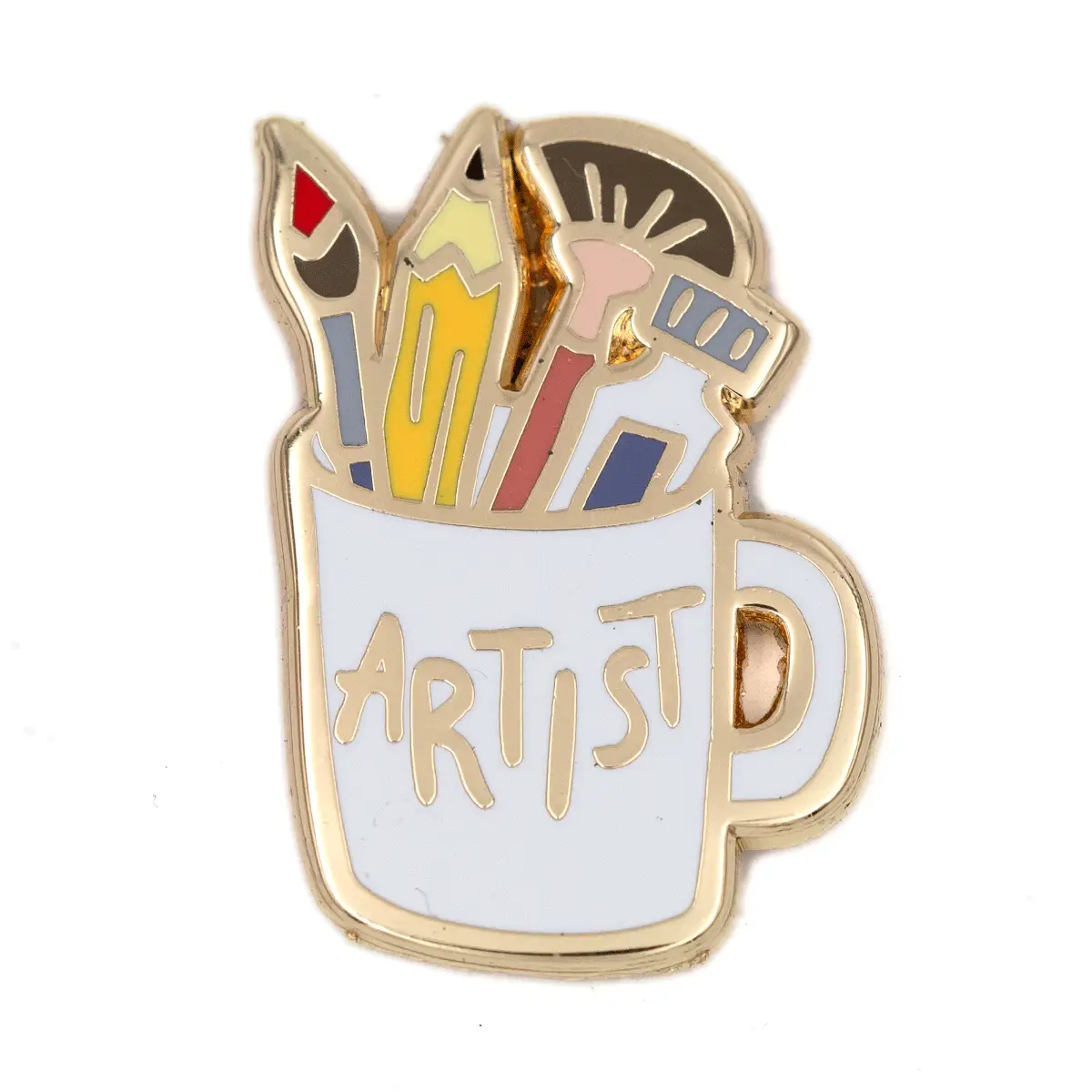 artist mug pin