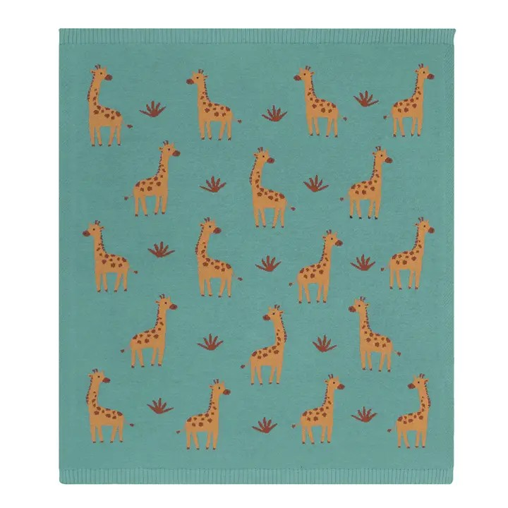 100% cotton knit baby blanket