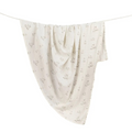 organic cotton bunny swaddle