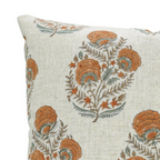 bohemian block print 20 x 20 pillow - marigold