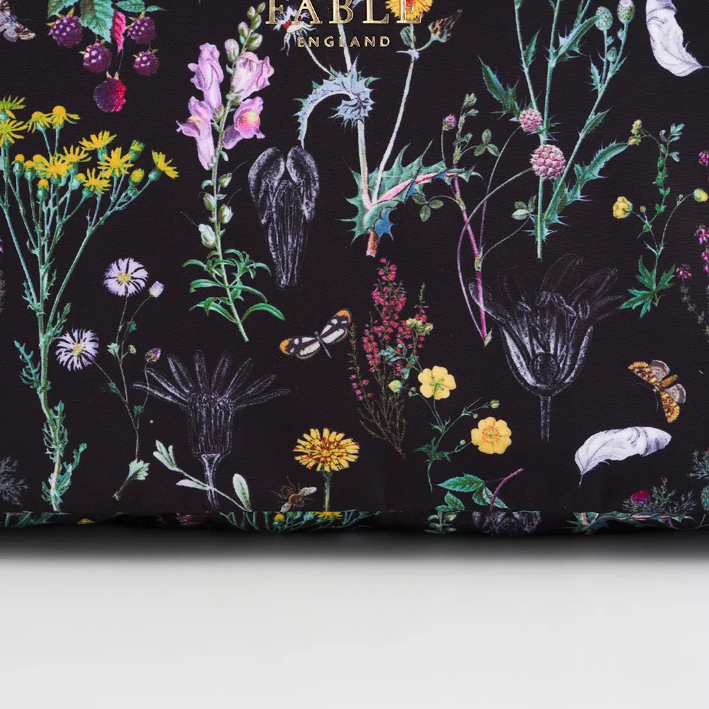 wilderness black cosmetic pouch