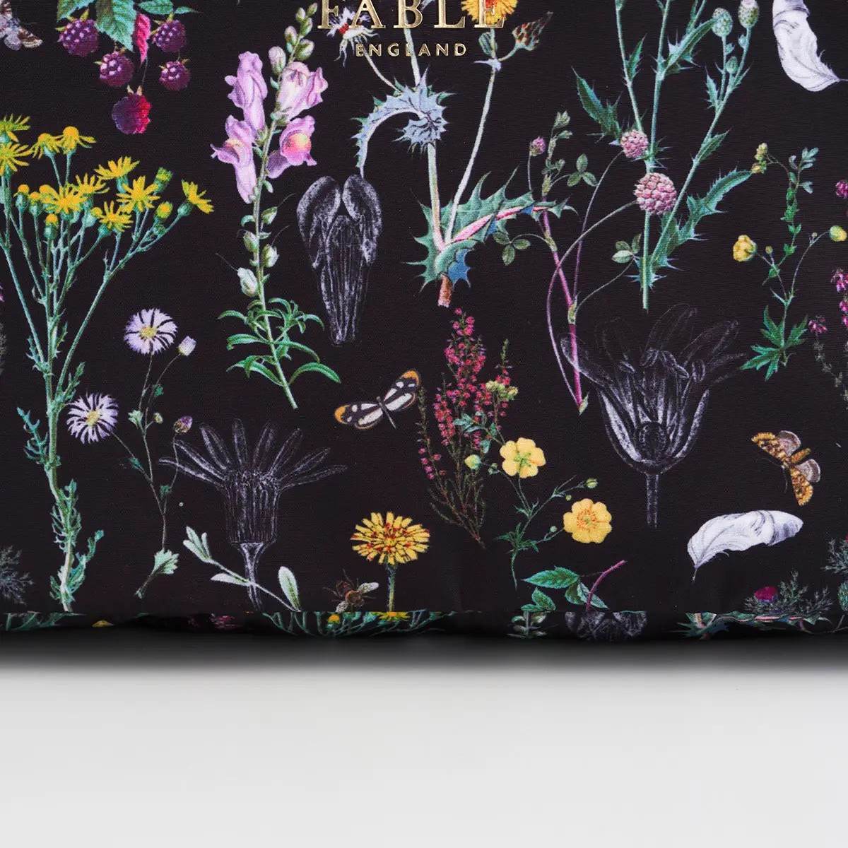 wilderness black cosmetic pouch