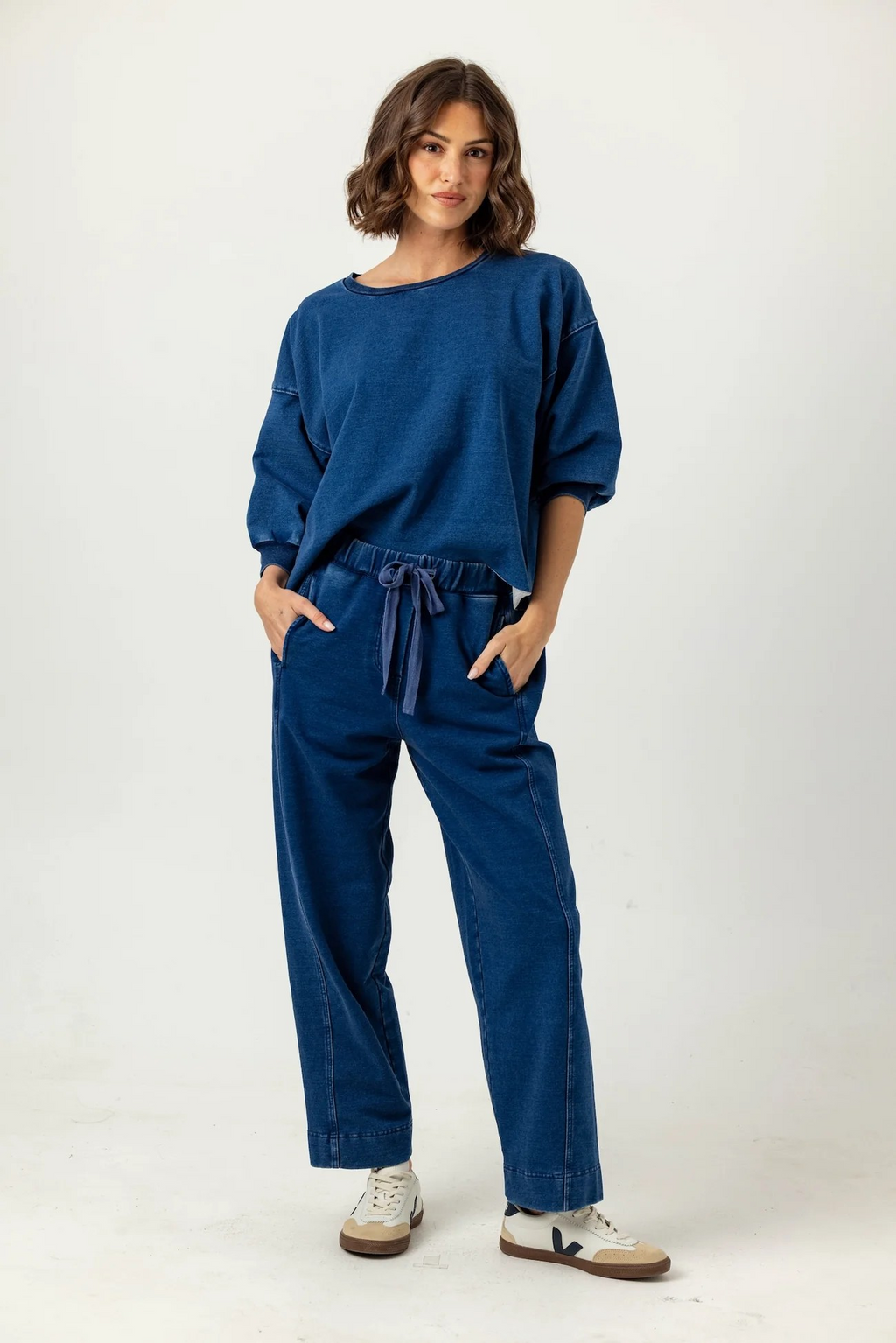 kelly pullover in denim