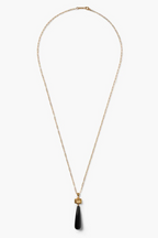 messina necklace in black agate