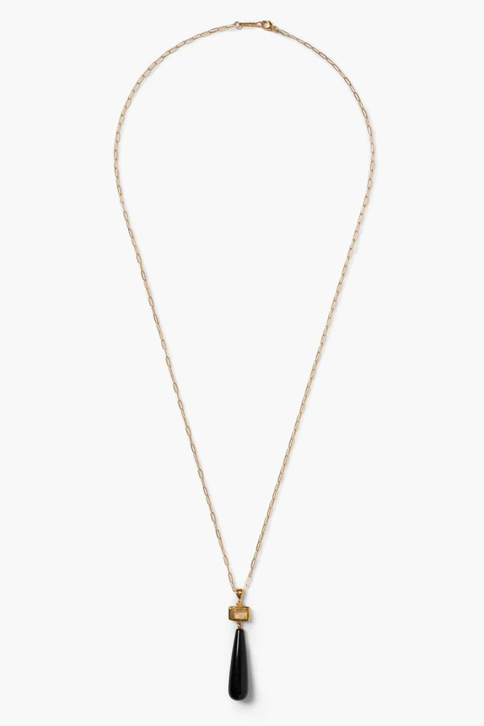 messina necklace in black agate