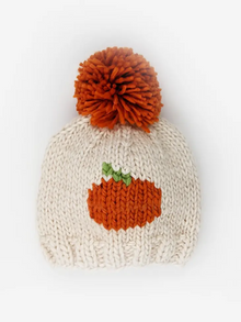  Pumpkin Hand Knit Beanie Hat