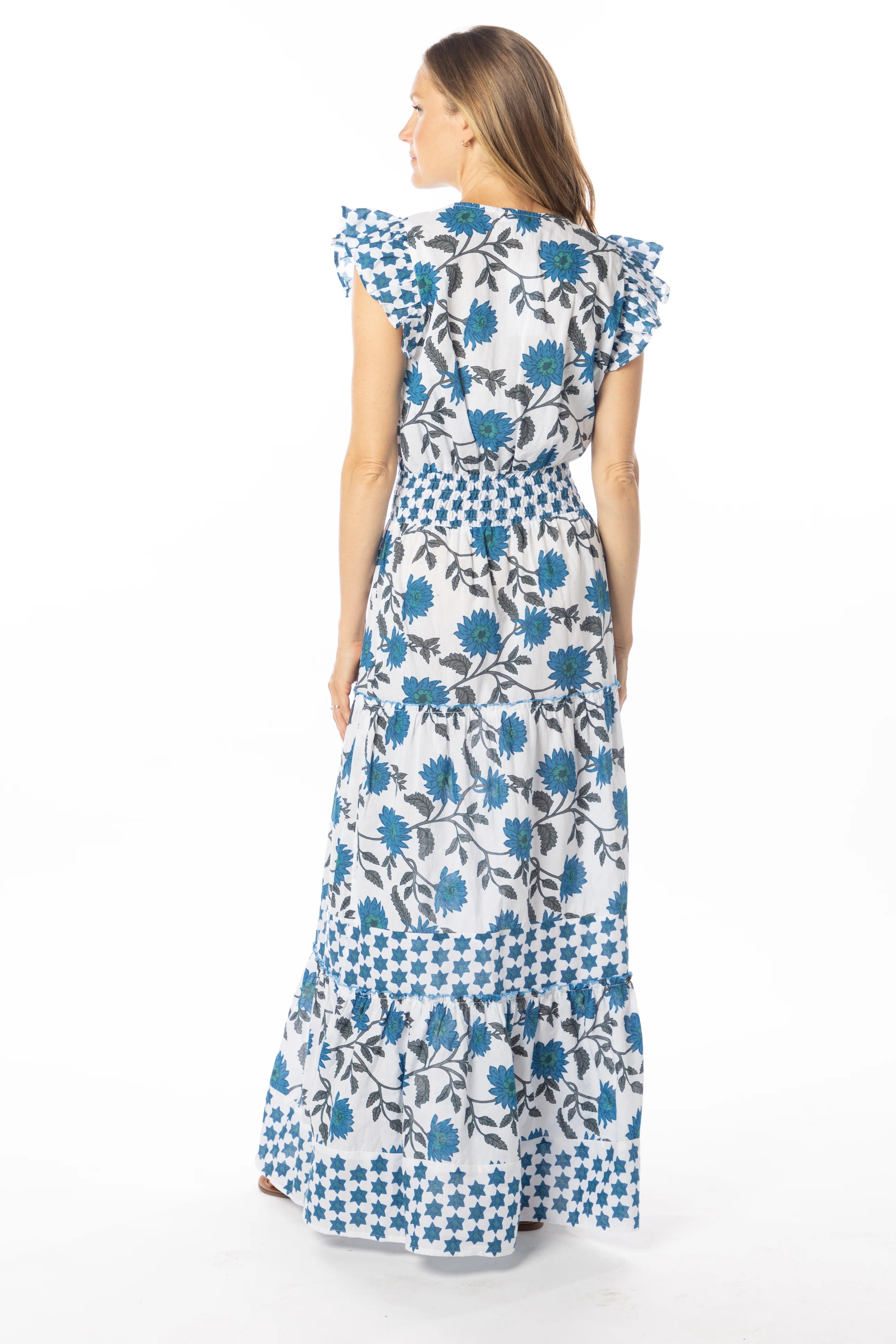 caro dress in gerbera blue