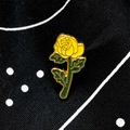 yellow rose pin
