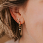 solitaire hoop charms